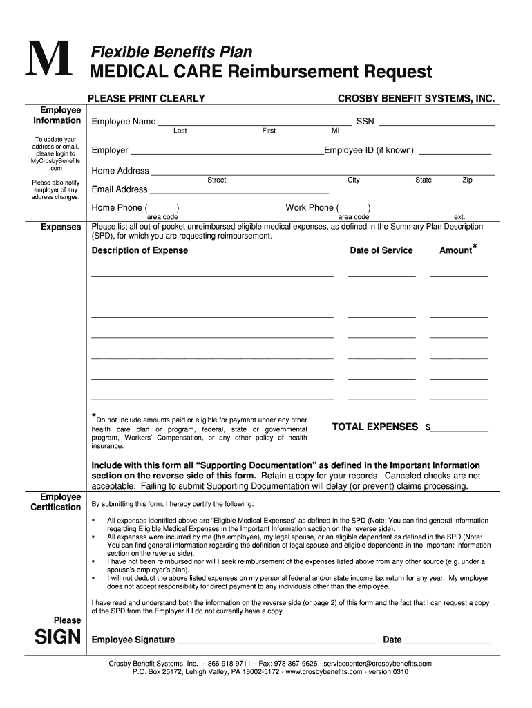 MEDICAL CARE Reimbursement Request Wheaton College Wheatoncollege  Form