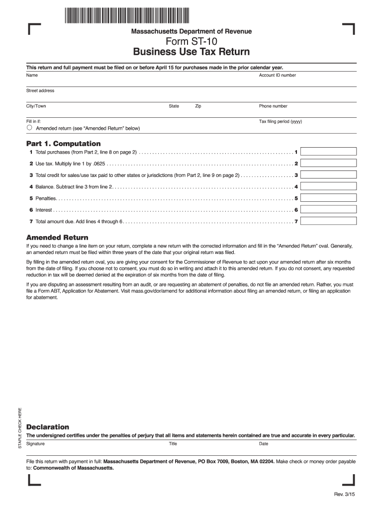  Ma St 10 Form 2009