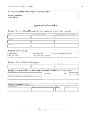 Application Package A2gov  Form