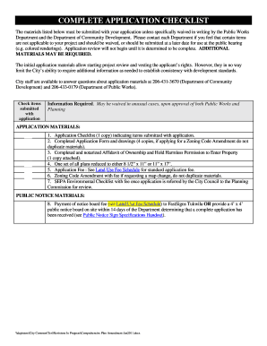 COMP PLANZONING CODE AMEND APP Tukwilawa  Form