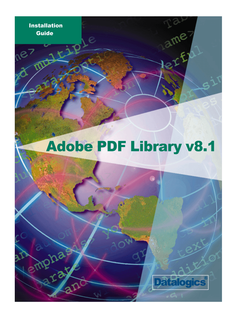 Adobe PDF Library Installation Guide Datalogics  Form