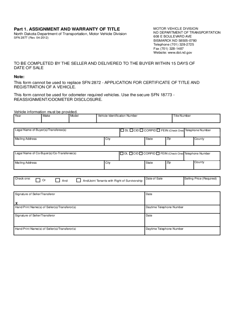 Sfn 2877  Form