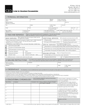 Ced Evaluation  Form