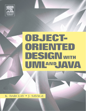 Object Oriented Design with Uml by Barclay Savage PDF Form