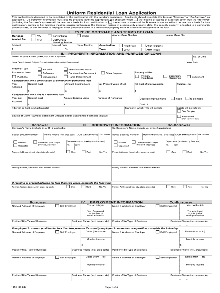 1003 RE Application DOC  Form