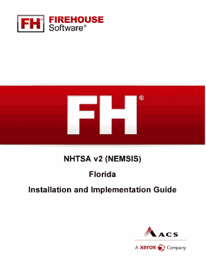 Florida NEMSIS Installation and Implementation Guide  Form