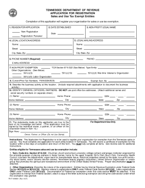 Sales Tax Form