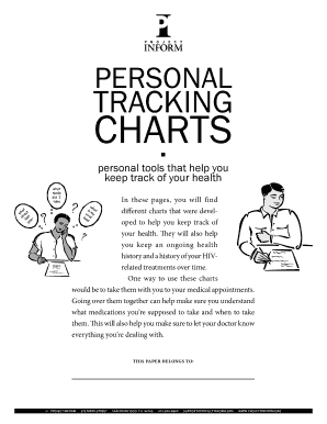 Personal Tracking Charts PDF Project Inform Projectinform