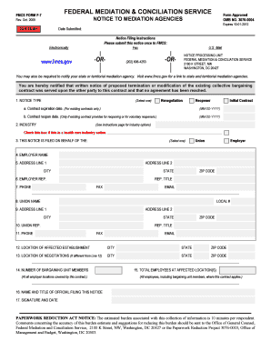 Instructions to Fmcs Form