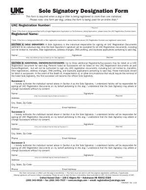 Sole Signature Meaning  Form