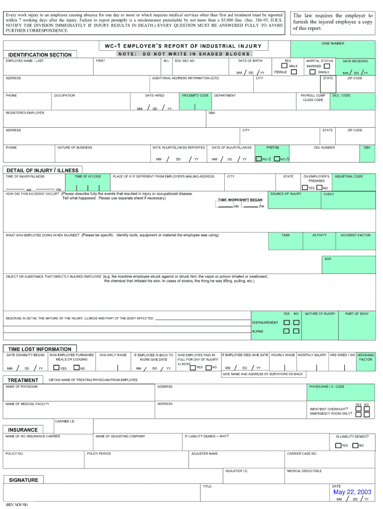 Wc 1 Hawaii Fillable  Form