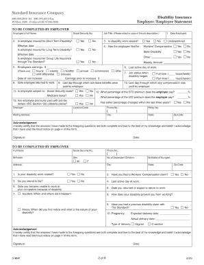 Nashville Gov Human Resources Disability Claim Packet 2047 Sgcad  Form