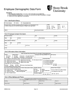  Employee Demographic Sheet 2010-2024