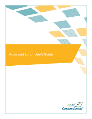 Advanced Editor User&#039;s Guide 1601 Trapelo Road Suite 329 Waltham, MA 02451 Www  Form