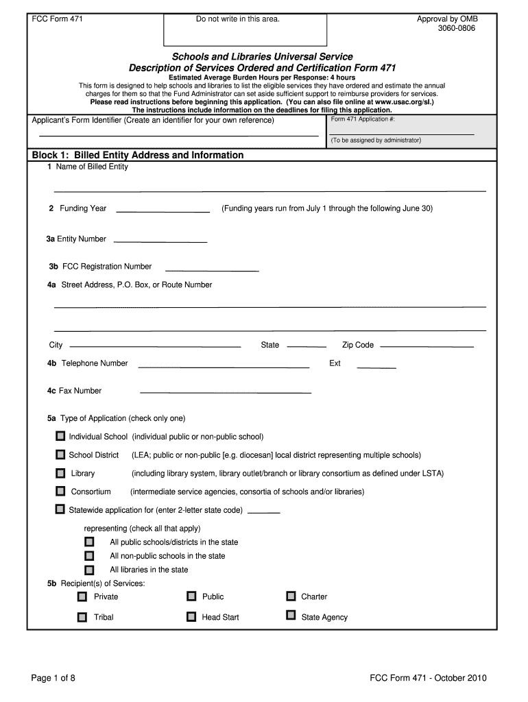 Get and Sign Form 471  Universal Service Administrative Company  Usac