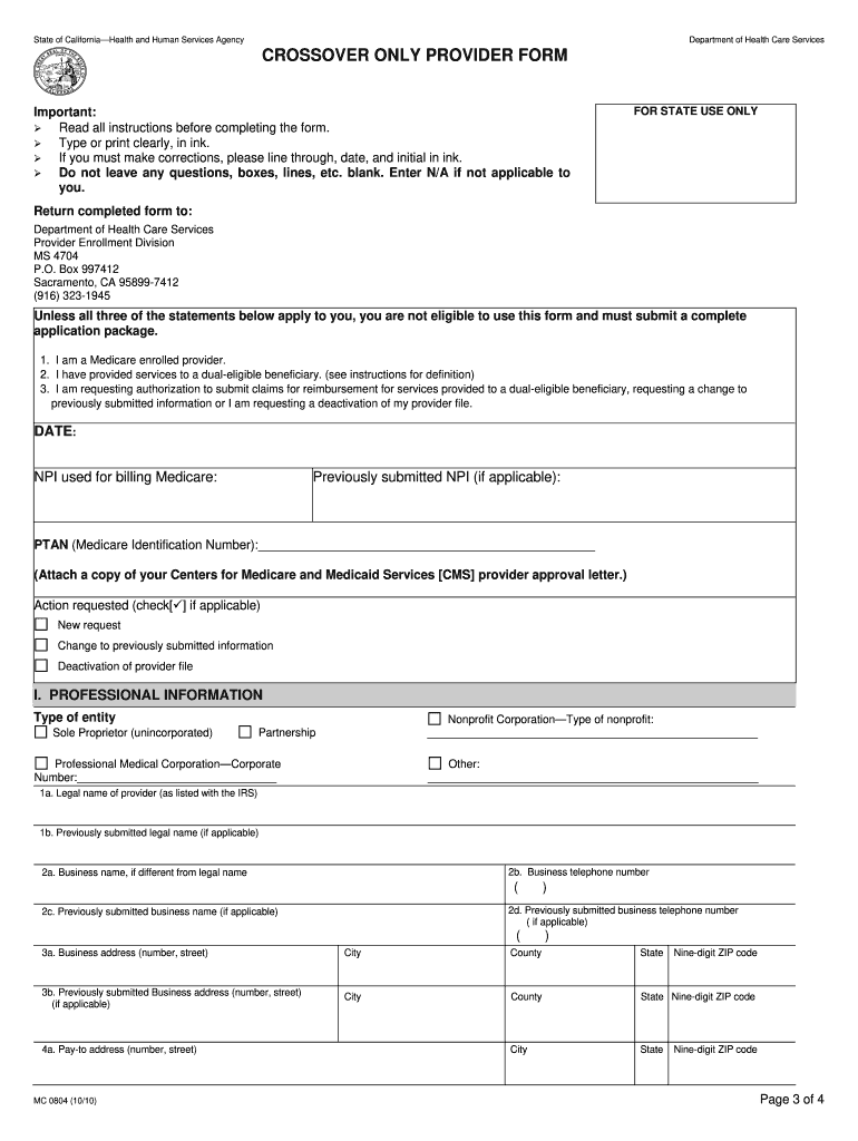 State of California Health and Human Services Agency  Denti Cal Ca  Form
