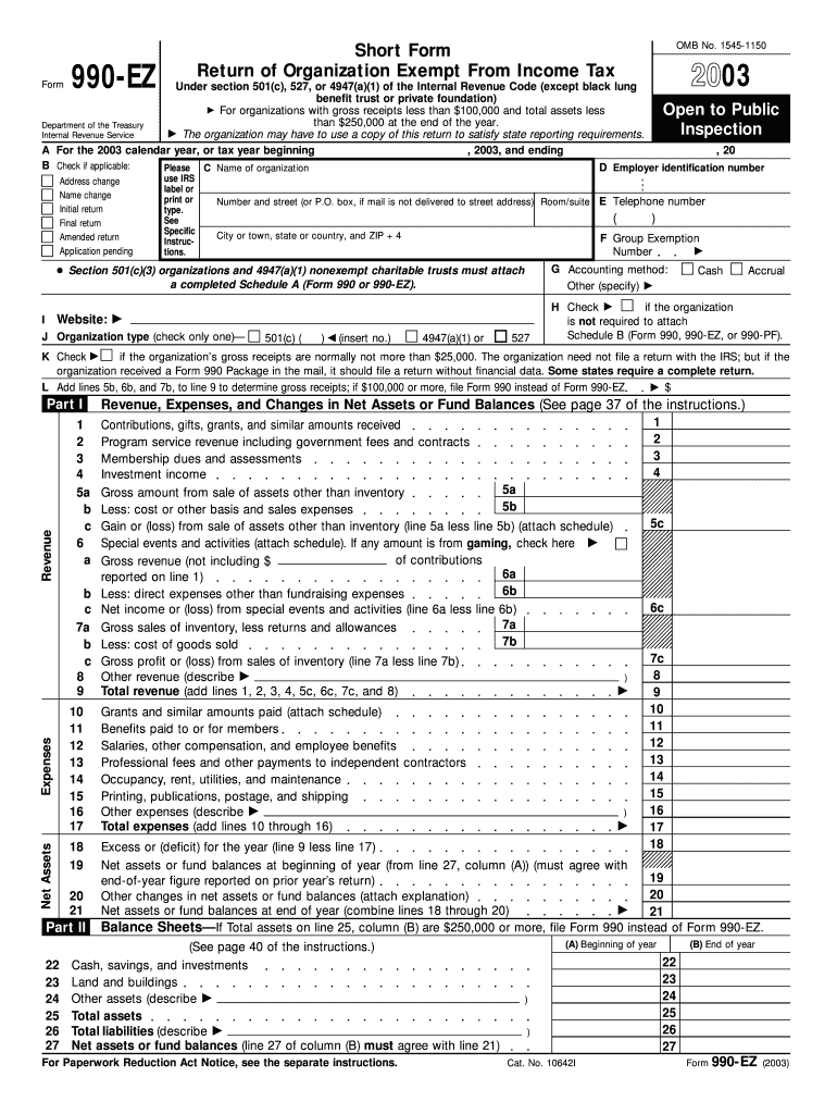 Form 990EZ Fonddulaclions