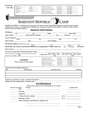 Certifications Barefoot Republic Barefootrepublic  Form