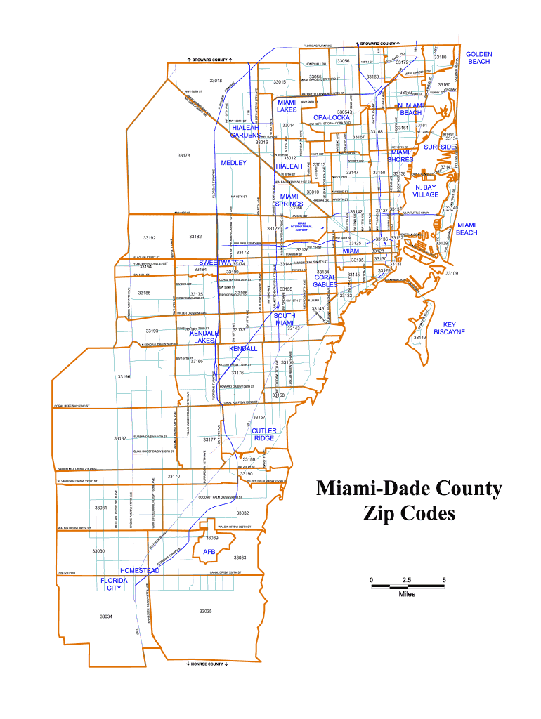 Zip Code Miami  Form