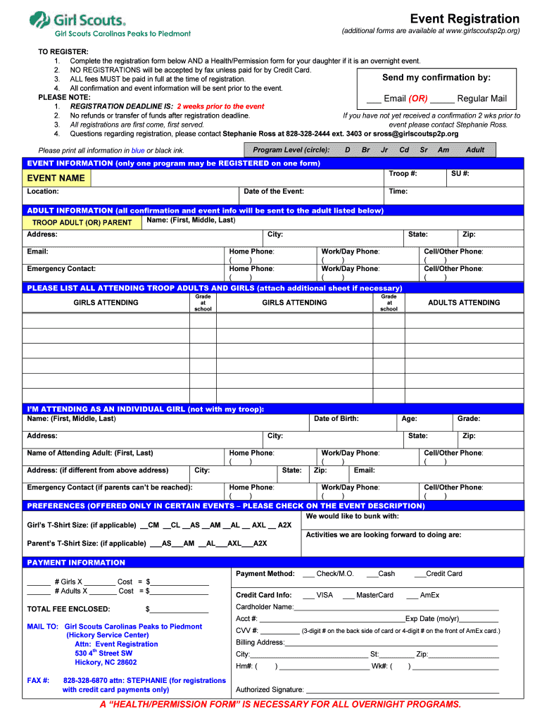 Event Registration  Form