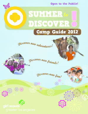 SUMMER DISCOVER SUMMER DISCOVER Girlscoutsla  Form