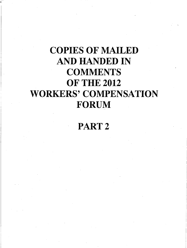 COPIES of MAILED and HANDED in COMMENTS of the WORKERS Dir Ca  Form