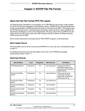 Ncpdp Data Dictionary  Form