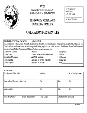 Avcp Tanf  Form