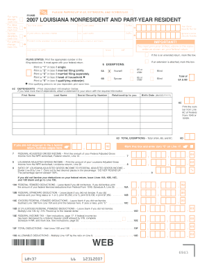 Your First Name Init Revenue Louisiana  Form