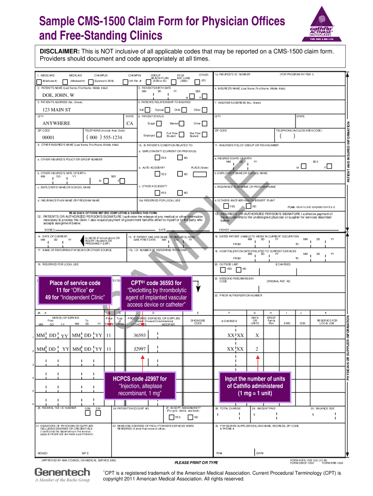 Cms 1500 Claim Form Worksheet