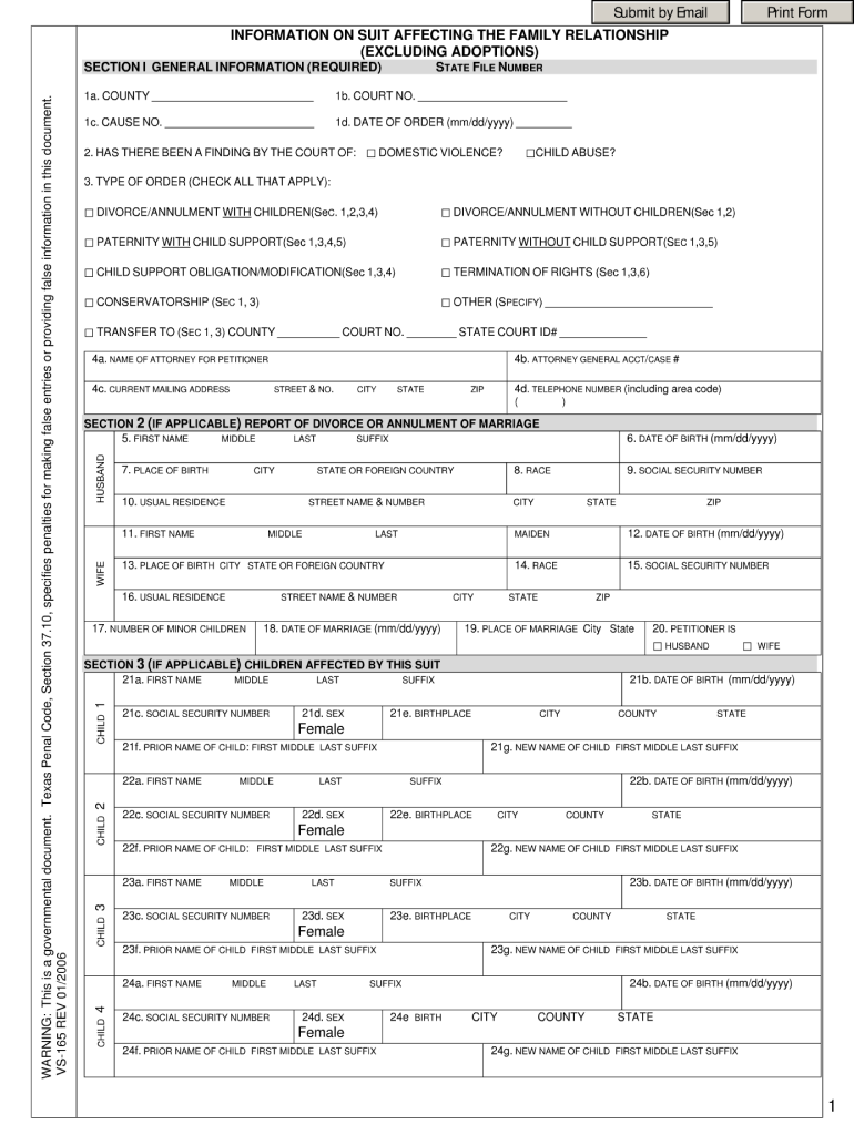  Form Vs 165 2006