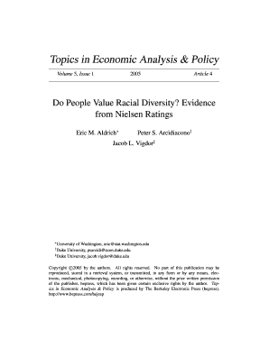Topics in Economic Analysis &amp;amp Dukespace Lib Duke  Form