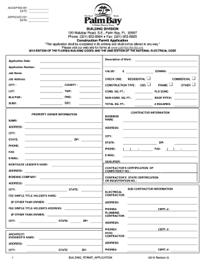 Palm Bay Permit Search  Form