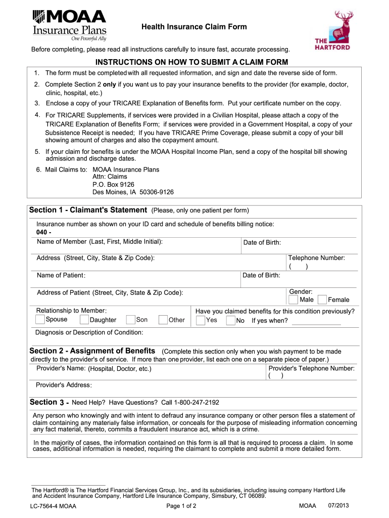  Moaa Mediplus Forms 2012