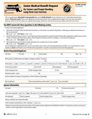 Senior Medical Benefit Request Ma Form
