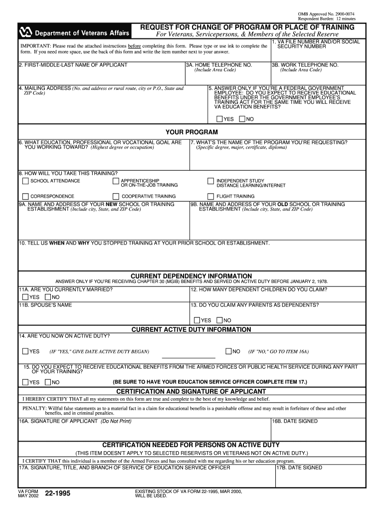 22 REQUEST for CHANGE of PROGRAM or PLACE of Mass  Form