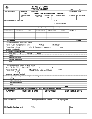 Travel Voucher Form