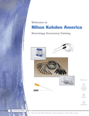 Nihon Kohden Catalog  Form