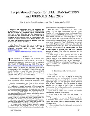 Preparation of Papers for IEEE TRANSACTIONS and Ewdtest Com  Form