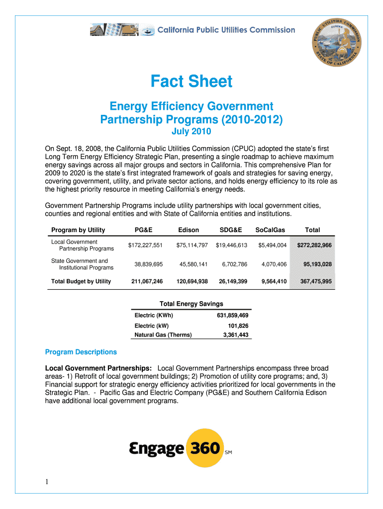 Fact Sheet California Public Utilities Commission State of California Cpuc Ca  Form