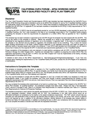 Spcc Plan Template  Form