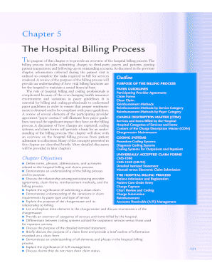 Chapter 5 the Hospital Billing Process Form