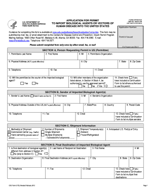  Cdc Permit Application 2012