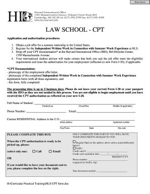 Apply to Havard Law School Online  Form