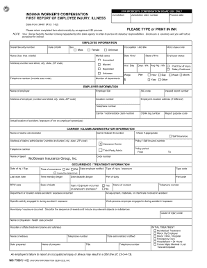 Doctors First Report  Form