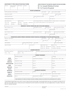 St Joseph Hospital Labor and Delivery  Form