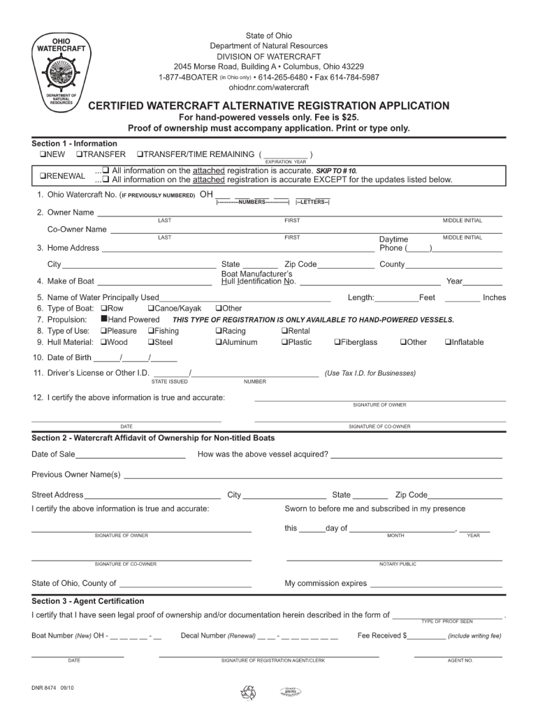  Downloadable Dnr Form Ohio 2010-2024