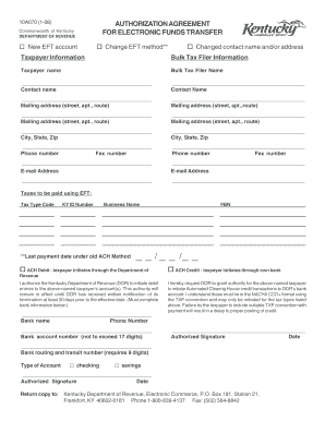 Ky Dor Email Authorization Form