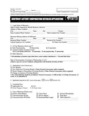 Kentucky Lottery Claim Form