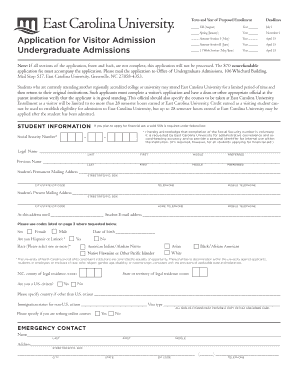 Undergraduate Application  Form